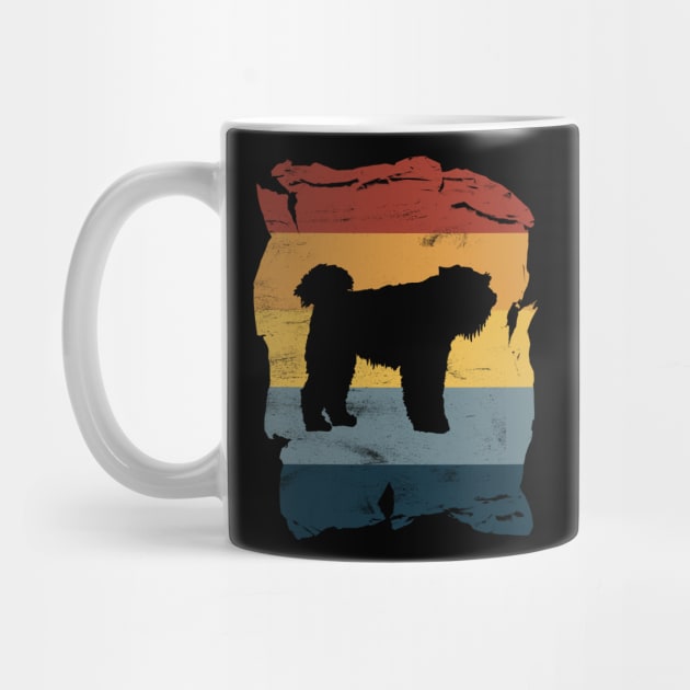 Bouvier des Flandres Distressed Vintage Retro Silhouette by DoggyStyles